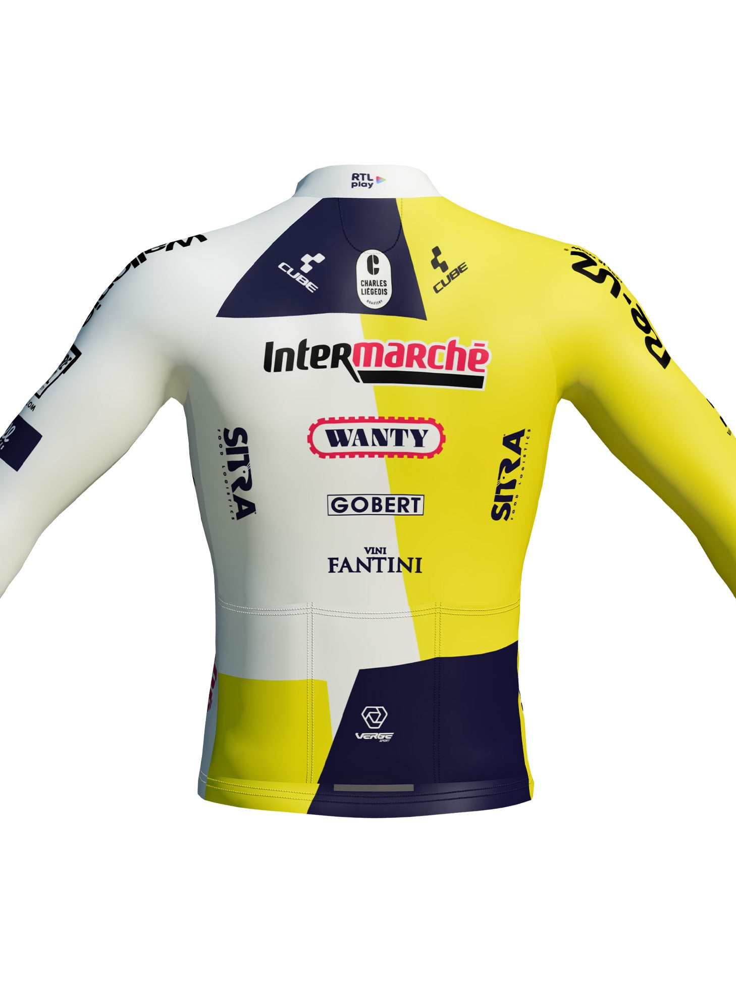 INTERMARCHÉ-WANTY OFFICIAL TEAM THERMAL LONG SLEEVE JERSEY - MEN