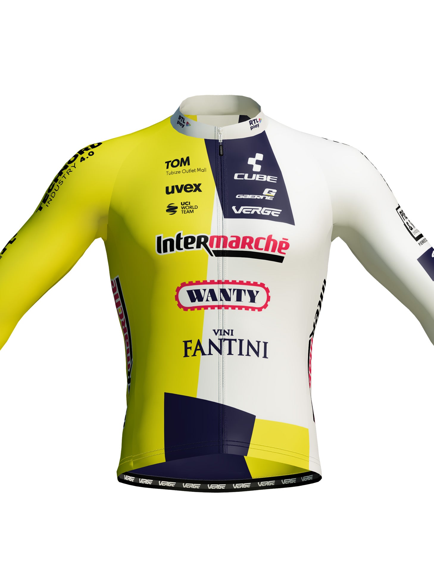 INTERMARCHÉ-WANTY OFFICIAL TEAM THERMAL LONG SLEEVE JERSEY - MEN