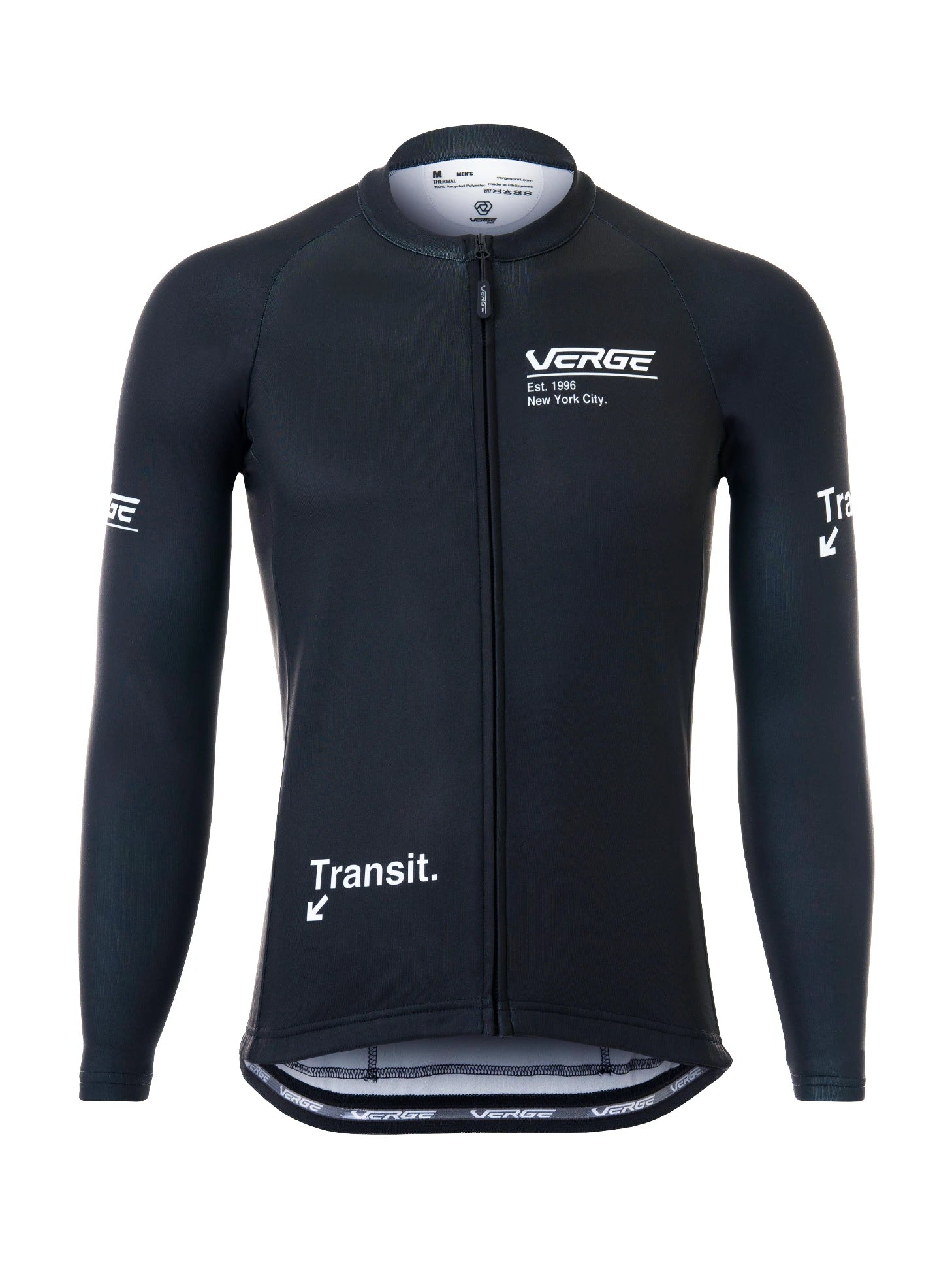 THERMAL LS JERSEY - MEN - BLACK TRANSIT